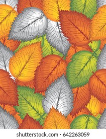 Seamless leaves background