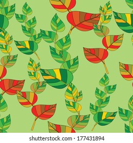 Seamless. The leaves and branches.