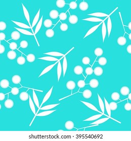 seamless leaves and branches of a mimosa