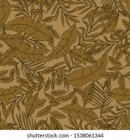seamless leaves pattern
