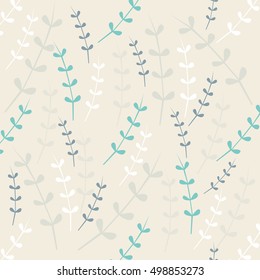 Seamless leaves pattern 
