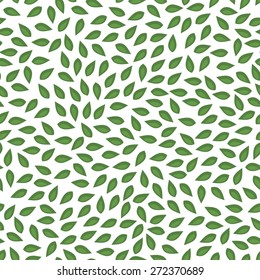 Seamless leaves pattern background. Great for textile or web page background. Vector illustration