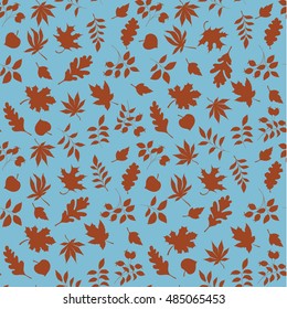 Seamless leaves pattern can be used for wallpaper, website background, wrapping paper. Autumn bright pattern. Leaf design.