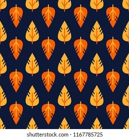 Seamless leaves pattern. Decorative illustration, good for printing.  
Colorful wallpaper. Great for label, print, packaging,fabric. Autumn pattern.
