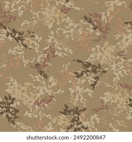 Seamless leaves pattern design art work.autumn leaves pattern design.