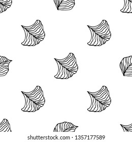 Seamless leaves pattern. Design for banner, poster, card, cover, invitation, placard brochure or header.