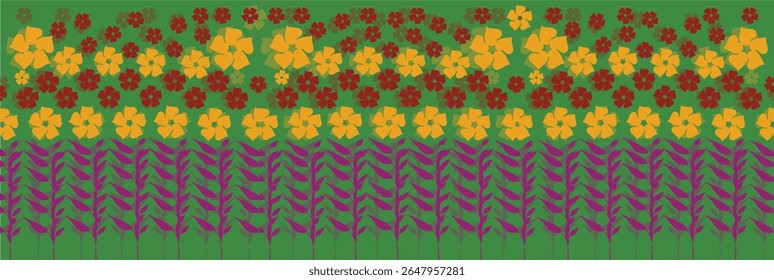 Seamless leaves pattern desing in abstract type.