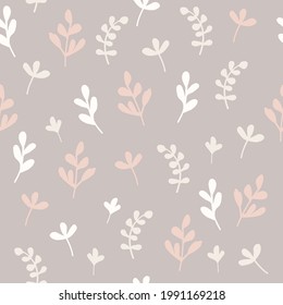 Seamless leaves pattern. Endless Background. Floaral background