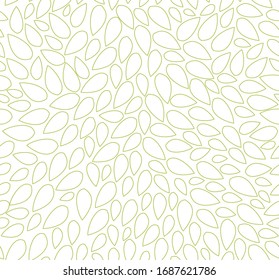 Esquema de patrón de hojas sin soldadura. Vector horizontal Fondo de hojas de línea diseminadas caóticamente. Para etiquetas, embalajes o tejidos.