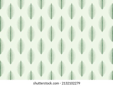 Seamless leaves pattern with pastel color.