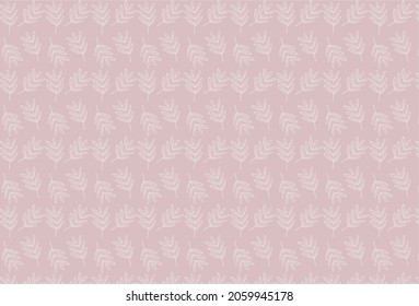 Seamless Leaves Pattern. Vector Illustration Design