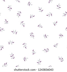 Seamless Leaves pattern. Vector leaf background texture.