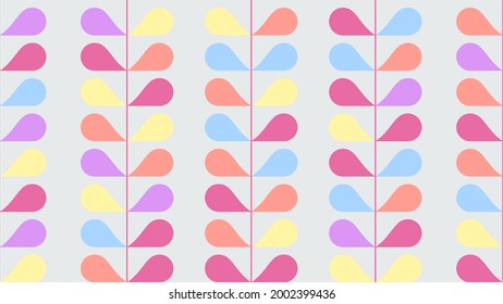Seamless leaves pattern vector template. Pastel floral pattern. Perfect for fabric, textile, wallpaper, wrapping paper, gift paper, presentation template, banner, flyers, brochures, book cover, print.