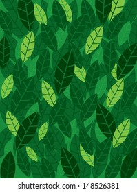 seamless leaves vector/illustration