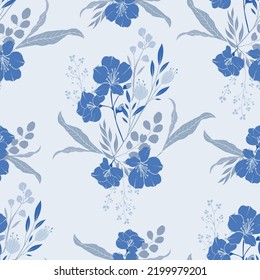 seamless leaves wallpaper pattern on background