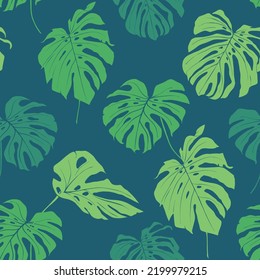 seamless leaves wallpaper pattern on background