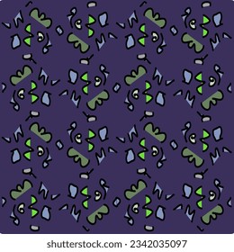 Seamless leaves wallpaper pattern on background.vector