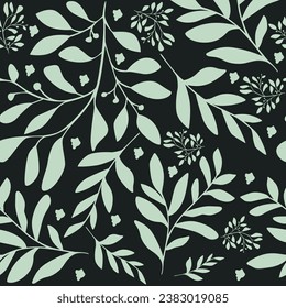 seamless leaves wallpaper pattern on background