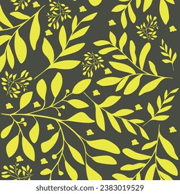 seamless leaves wallpaper pattern on background