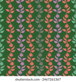 seamless leaves wallpaper pattern on background