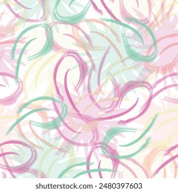 seamless leaves wallpaper pattern on background Hand drawn design