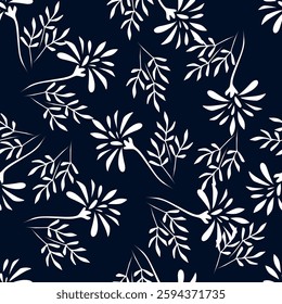 seamless leaves wallpaper pattern on background