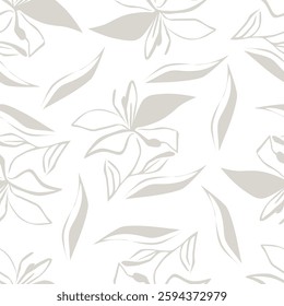 seamless leaves wallpaper pattern on background