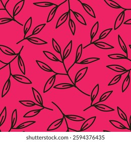 seamless leaves wallpaper pattern on background