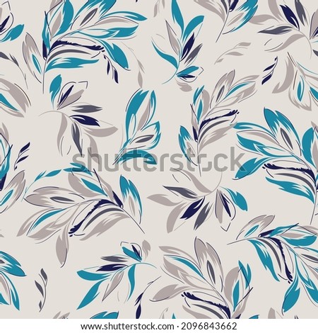 seamless leaves wallpaper pattern on background