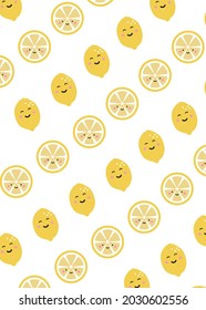 seamless lemon background pattern illustration vector EPS 10