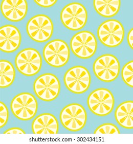 Seamless lemon background. vector design illustration.