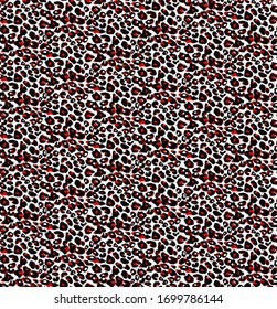 Seamless leopard design pattern vector