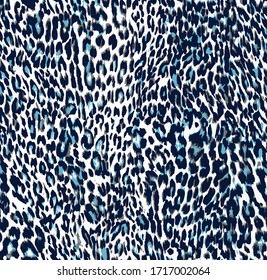 Seamless leopard design pattern vector.