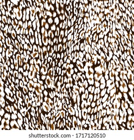 Seamless leopard design pattern vector.