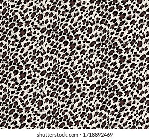 Seamless leopard design pattern vector.