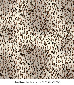 Seamless leopard design pattern vector.