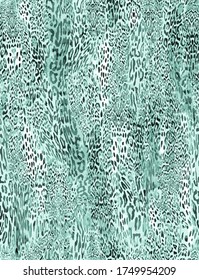 Seamless leopard design pattern vector.