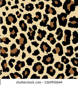 leopard print vector seamless