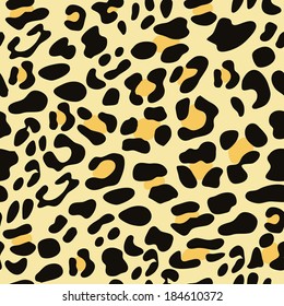 Seamless leopard fur