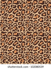 Seamless leopard fur pattern