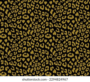 Patrón de piel de leopardo sin foco. Fondo de impresión animal.