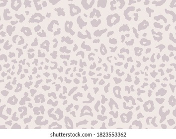 Seamless leopard fur pattern. Fashionable wild leopard print background. Modern panther animal fabric textile print design. Stylish vector light illustration