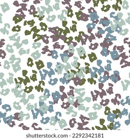 Seamless leopard fur pattern. Fashionable wild leopard print background. Modern panther animal fabric textile print design. Stylish color illustration