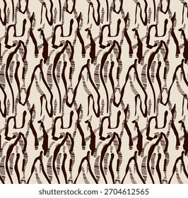 Padrão de pele de leopardo sem costura com tons de ouro naturais e pontos escuros, ideal para design têxtil, fundos de moda, impressões de tecido e superfícies decorativas elegantes.