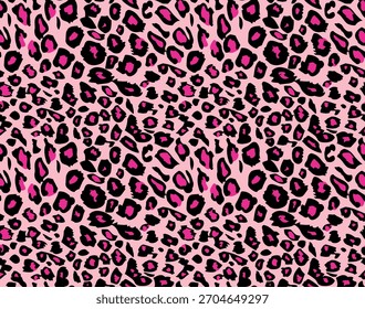Padrão de pele de leopardo sem costura com tons de ouro naturais e pontos escuros, ideal para design têxtil, fundos de moda, impressões de tecido e superfícies decorativas elegantes.