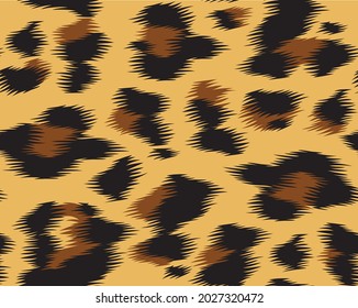Seamless leopard fur repeat pattern