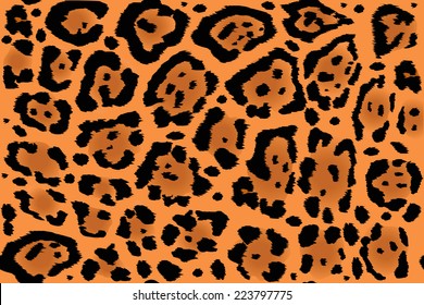 Seamless leopard and jaguar skin texture 