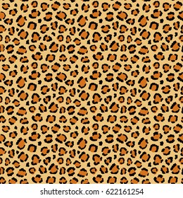 Seamless leopard pattern.