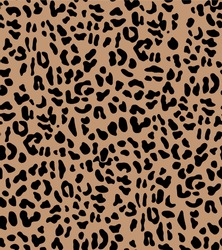 Seamless Leopard Pattern, Animal Print.