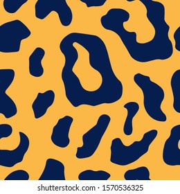 Seamless leopard pattern. Animal print for the design fabric, clothing, packaging, wallpaper. Vector stock illustration.